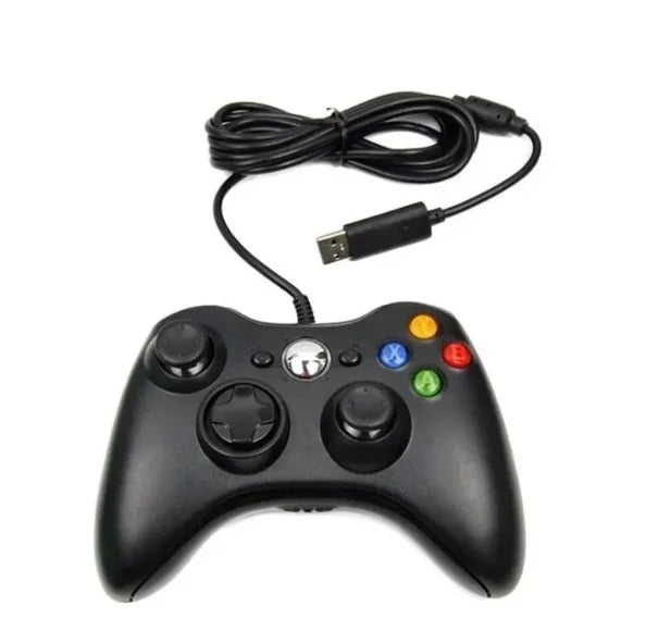 Controle De Xbox 360 Com Fio Para Video Game e PC/ Fat E Pc Joystick Jogo ENVIO RÁPIDO PARA TODO O BRASIL