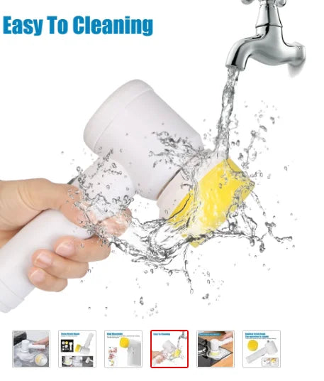 Multifuncional escova de limpeza elétrica recarregável escova de lavar louça automática panela escova fogão capa fogão telha esc