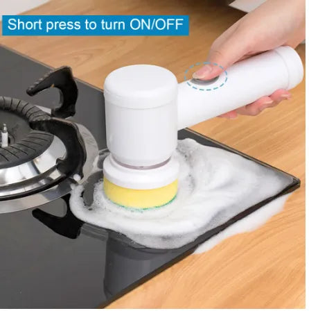 Multifuncional escova de limpeza elétrica recarregável escova de lavar louça automática panela escova fogão capa fogão telha esc
